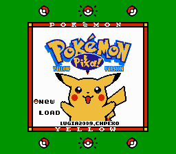 Pokemon Yellow (English Translation) Title Screen